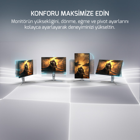 GAMEPOWER 27" Royal V40 RGB 240HZ 0.5MS 2K Flat IPS Pivot 2xUSB HDR400 Gaming Monitör (Sıfır Ölü Piksel Garantili) - Monitorler ürünleri tekmarshop.com'da